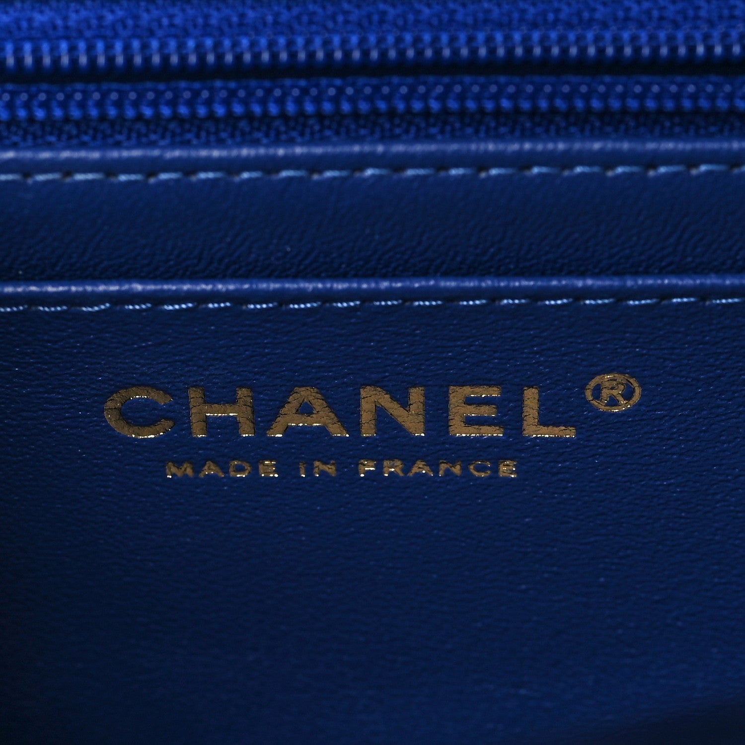 Chanel Lambskin Quilted Mini Top Handle Rectangular Flap Blue 6 of 9