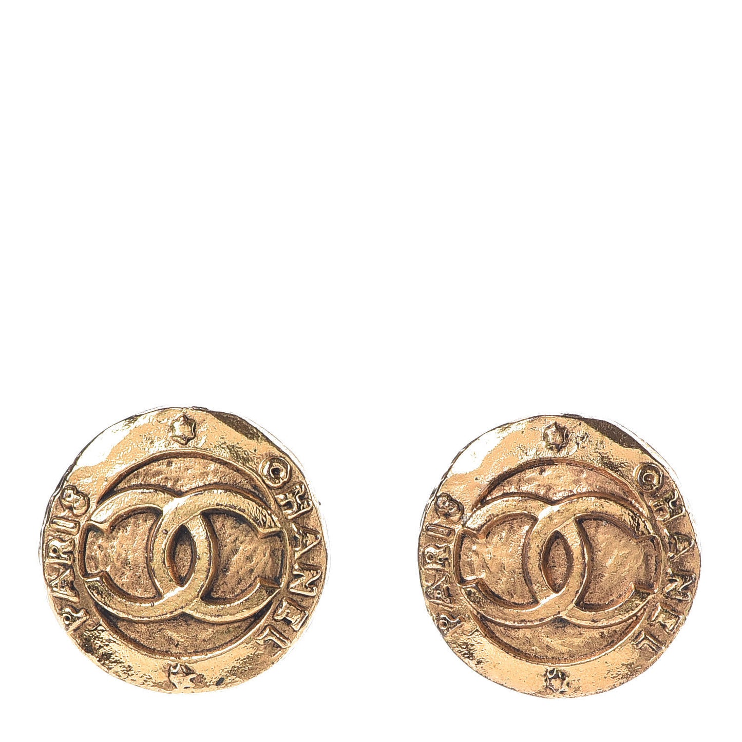 CC Clip On Earrings Gold