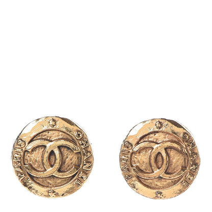Chanel CC Clip On Earrings Gold 1 of 4