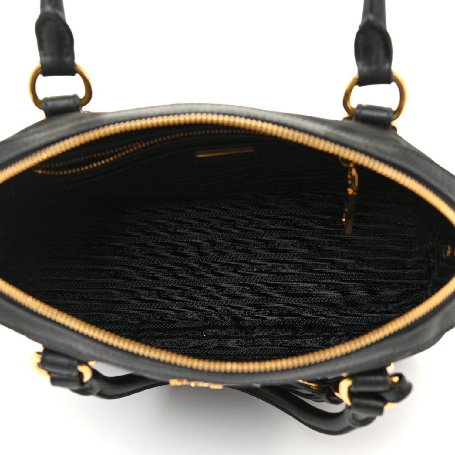 Prada Tessuto Nylon Saffiano Tote Black 4 of 10