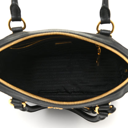 Prada Tessuto Nylon Saffiano Tote Black 4 of 10