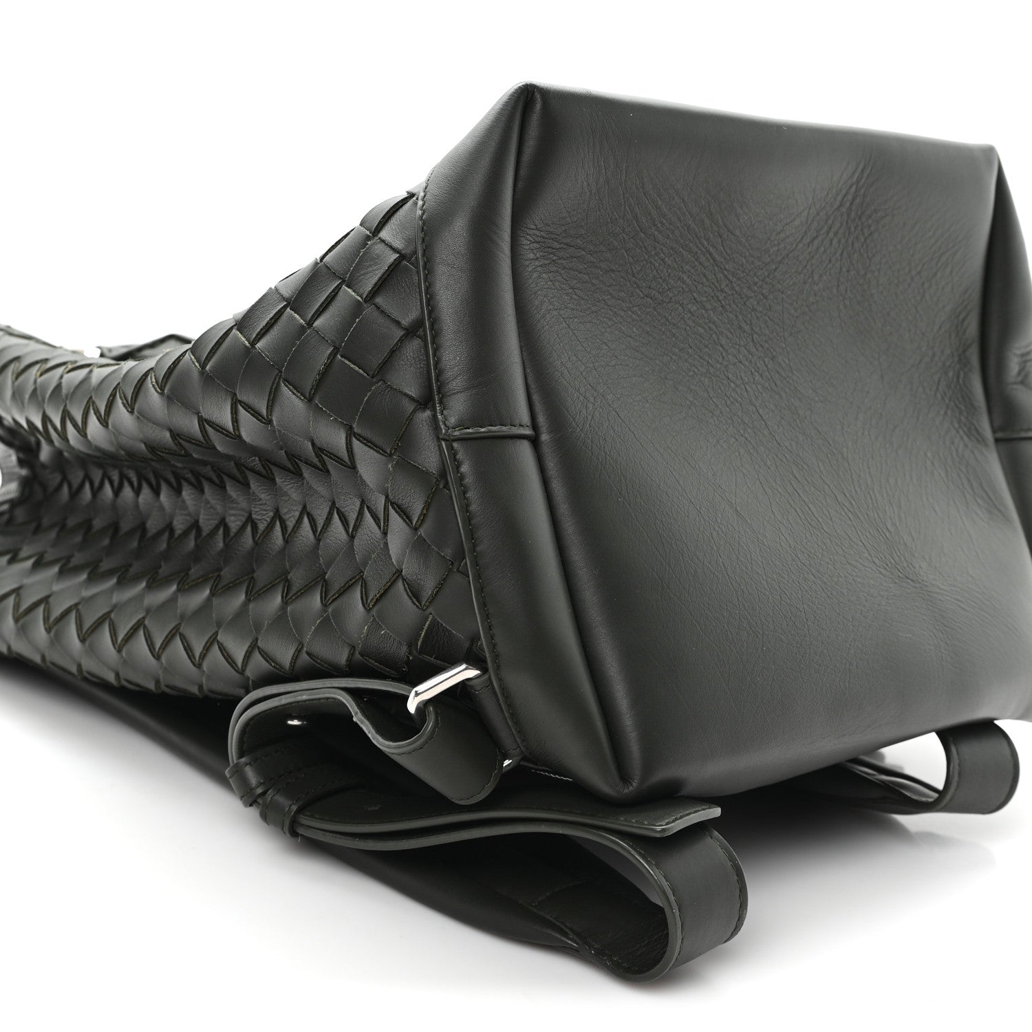 バッグ BOTTEGA VENETA Bottega Veneta Nappa Intrecciato Drawstring Backpack Khaki 1830546