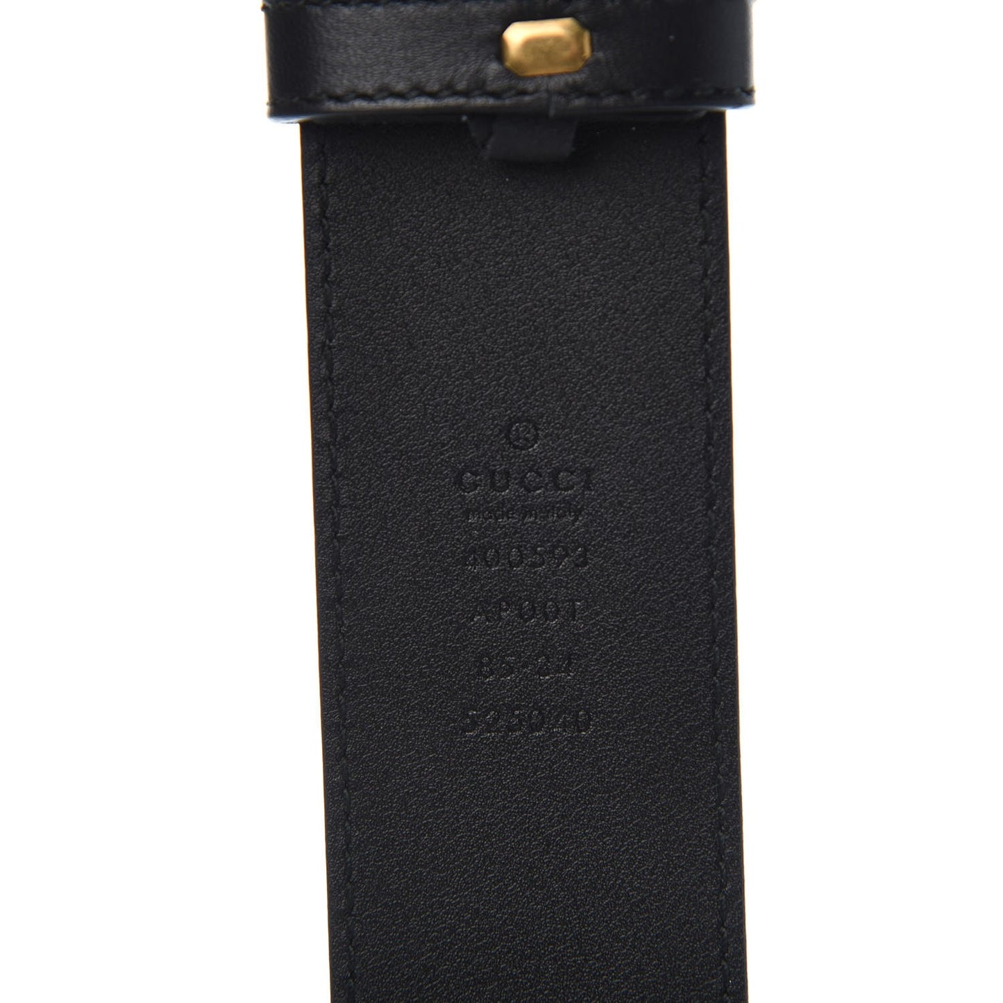 Calfskin Double G 40mm Belt 85 34 Black
