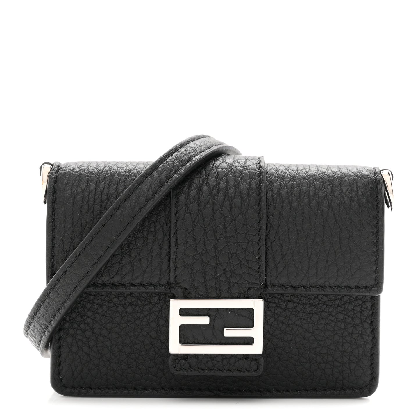 Cuoio Romano Micro Flat Baguette Black