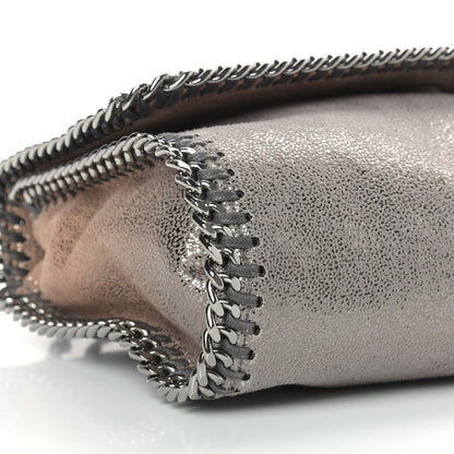 Stella McCartney Metallic Shaggy Deer Falabella Messenger Grey Taupe 7 of 10