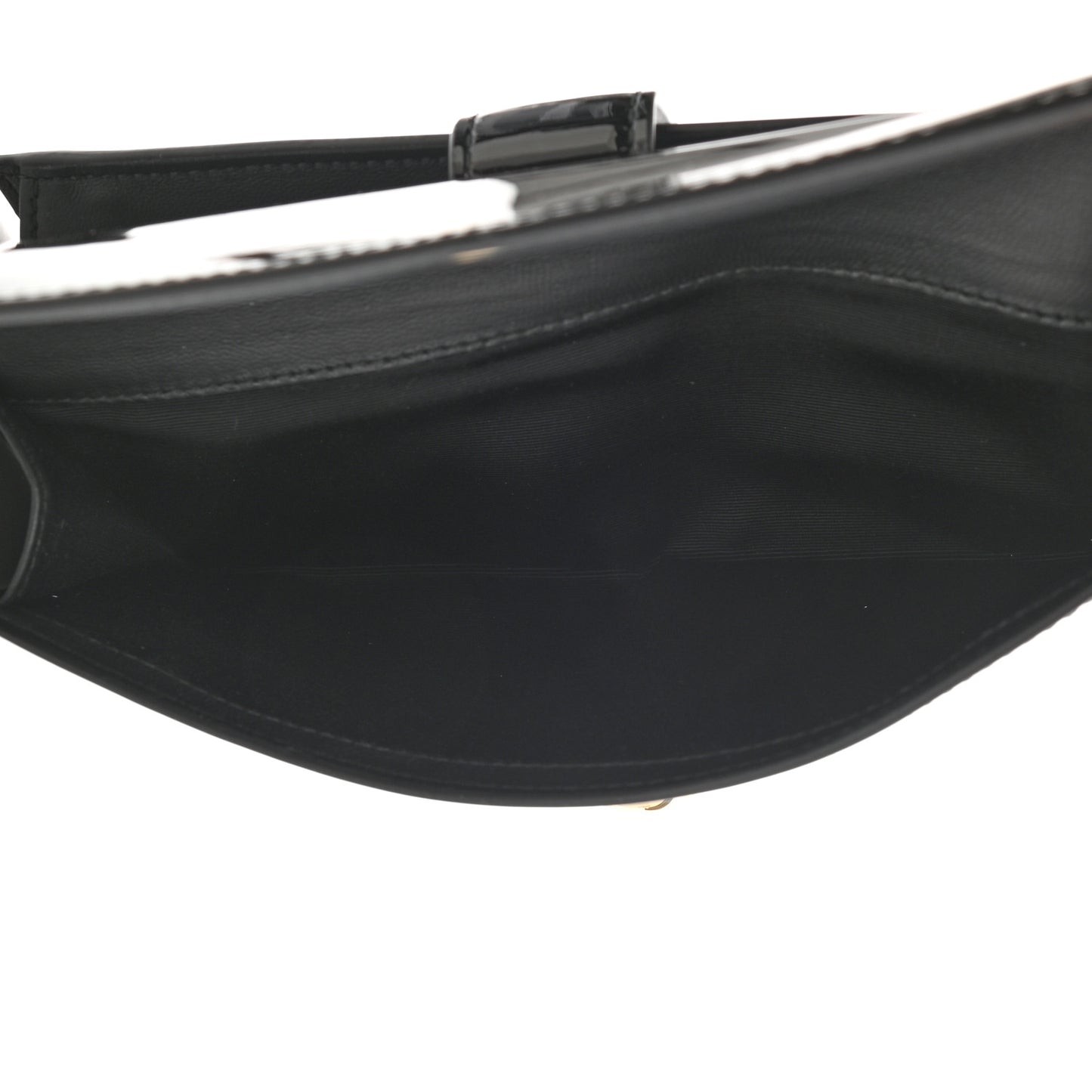 Patent Skull Continental Wallet Black