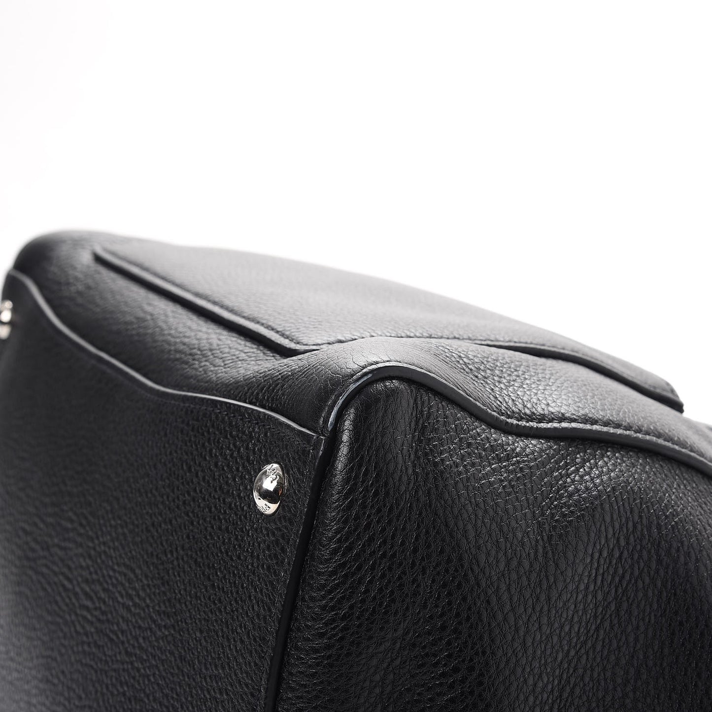 Vitello Phenix Shopping Tote Black