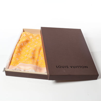 Louis Vuitton Monogram Lurex Shawl Orange 6 of 6