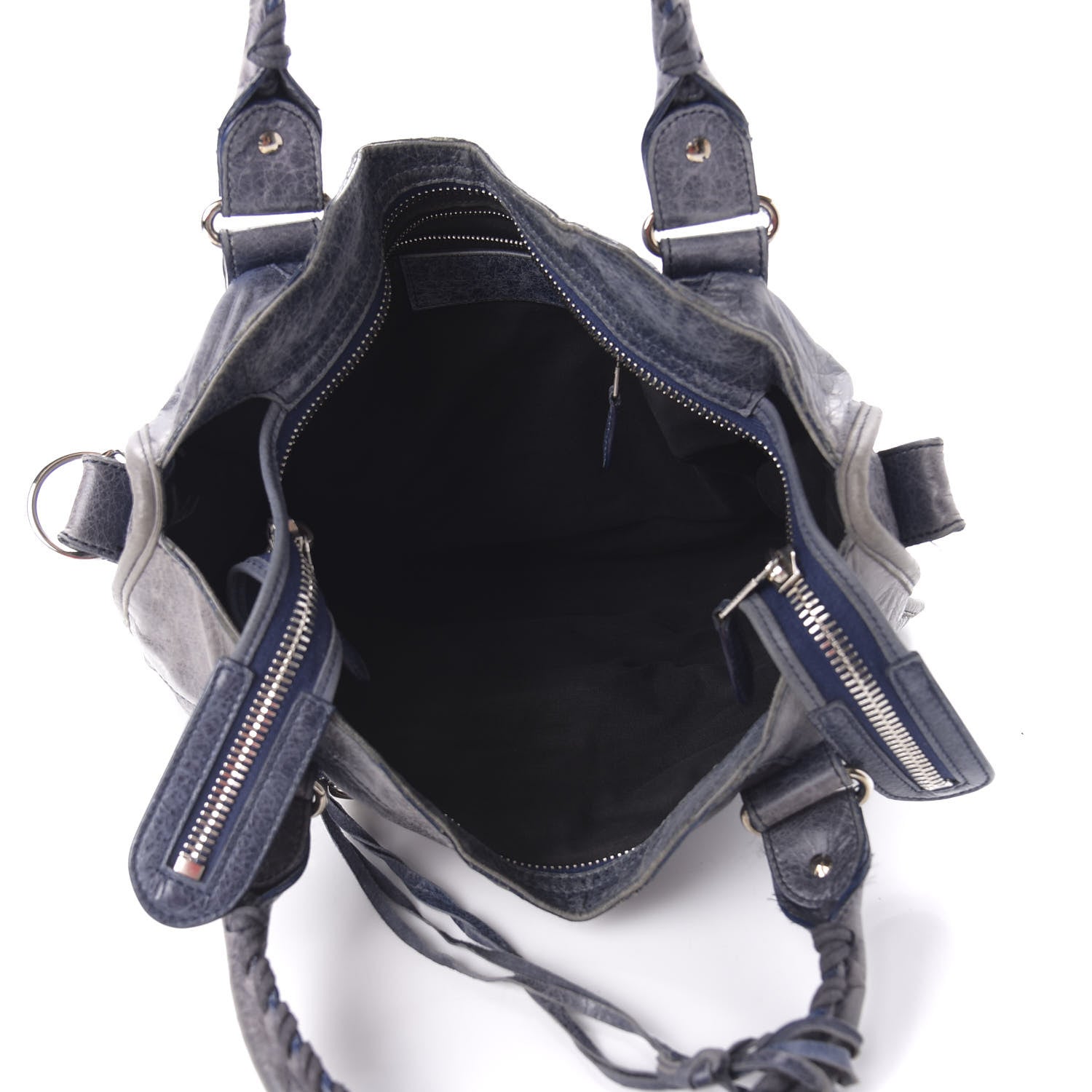 Balenciaga Agneau Giant 21 Silver Hardware City Bleu Roi 5 of 10