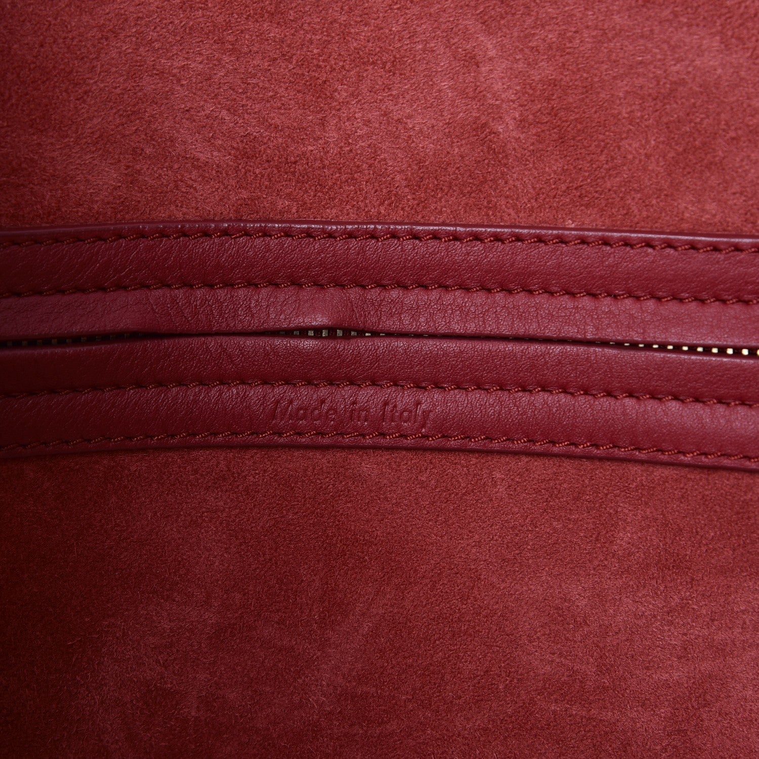 Celine Supple Calfskin Medium Phantom Luggage Red 7 of 14