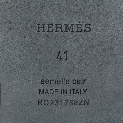 Hermes Woolskin Oran Sandals 41 Gold 7 of 8