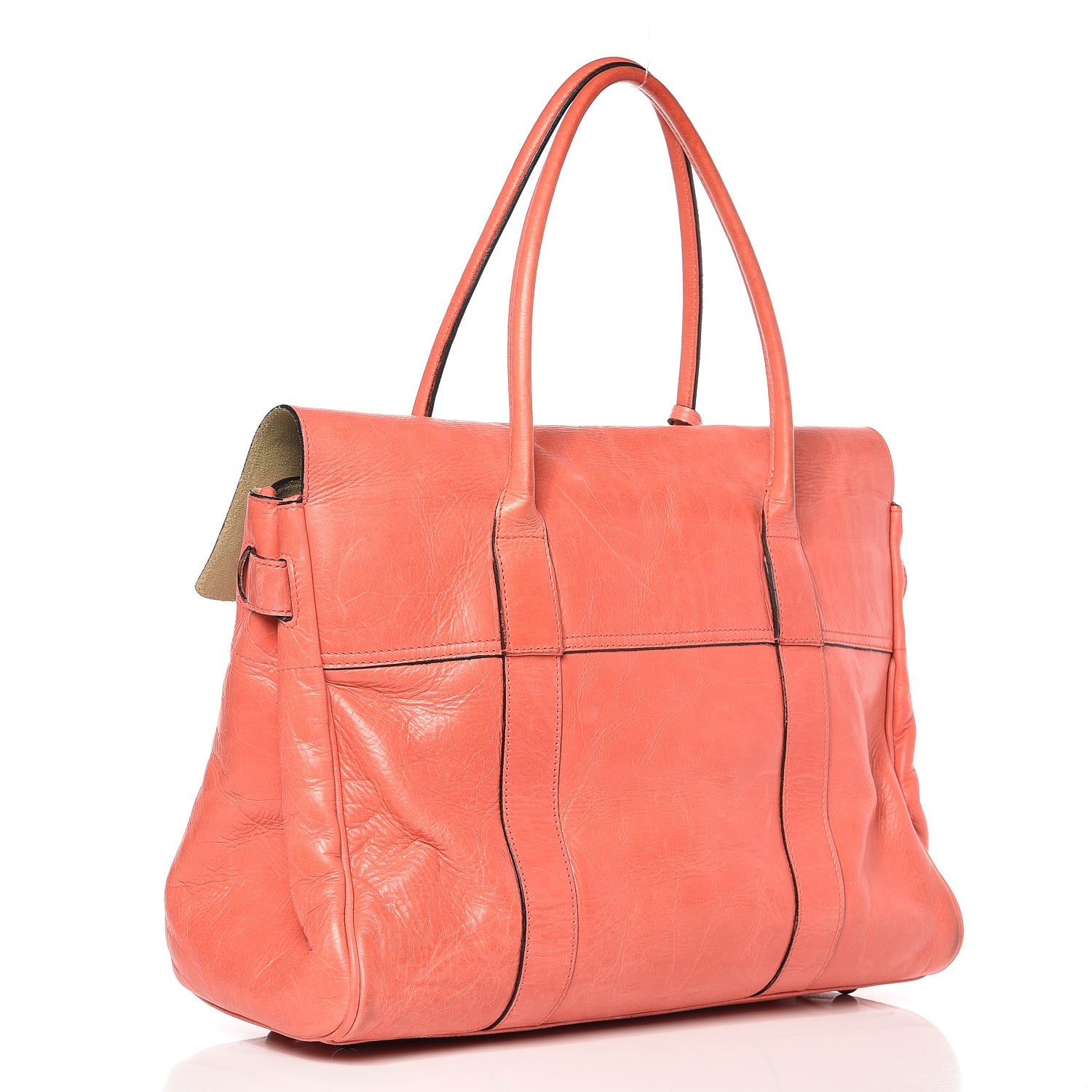 Mulberry Natural Leather Bayswater Coral 3 of 16
