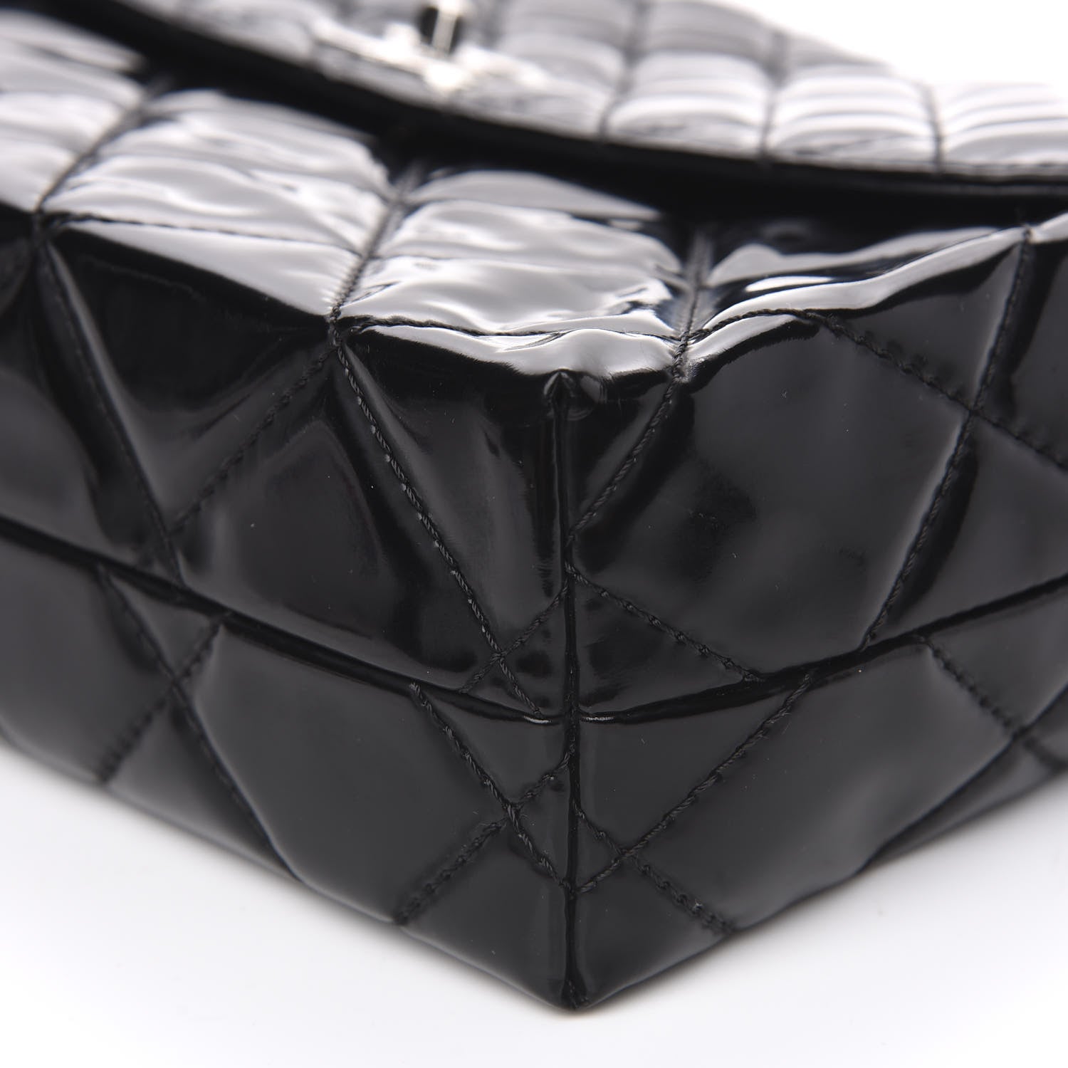 Chanel Vinyl Quilted In the Business Flap Bag Black 9 of 12