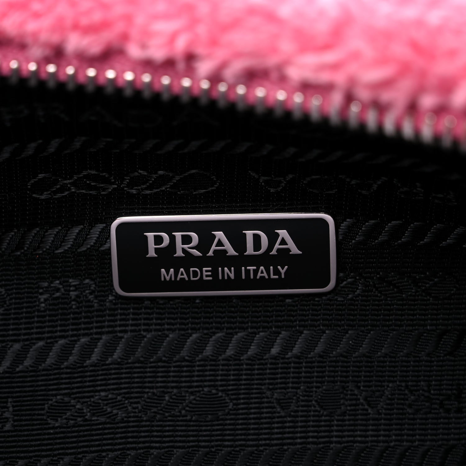 Prada Terry Cloth Mini Re-Edition 2000 Bag Petalo Black 7 of 8