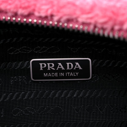 Prada Terry Cloth Mini Re-Edition 2000 Bag Petalo Black 7 of 8