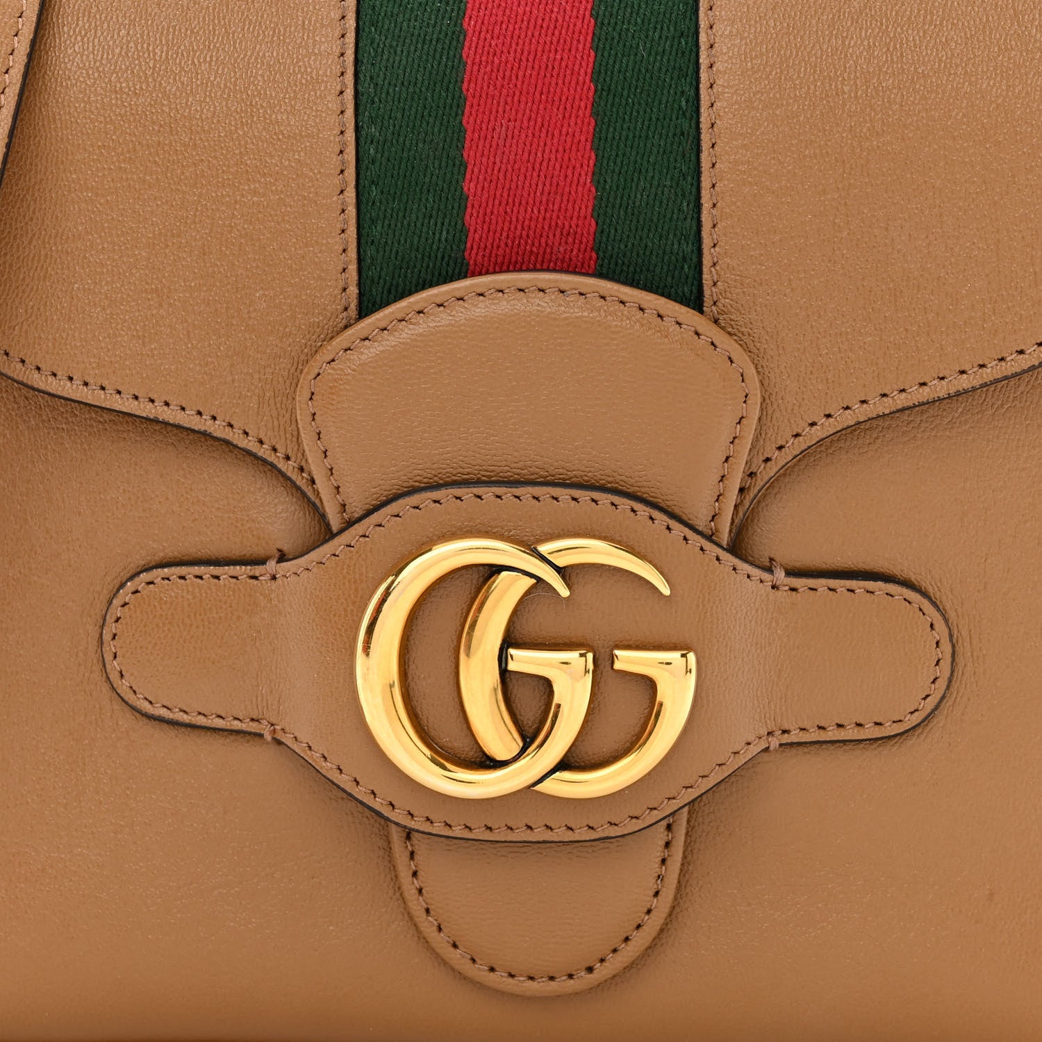 Gucci New Sakai Calfskin Lux Web Small Dahlia Messenger Shoulder Bag Quarz Beige 8 of 10