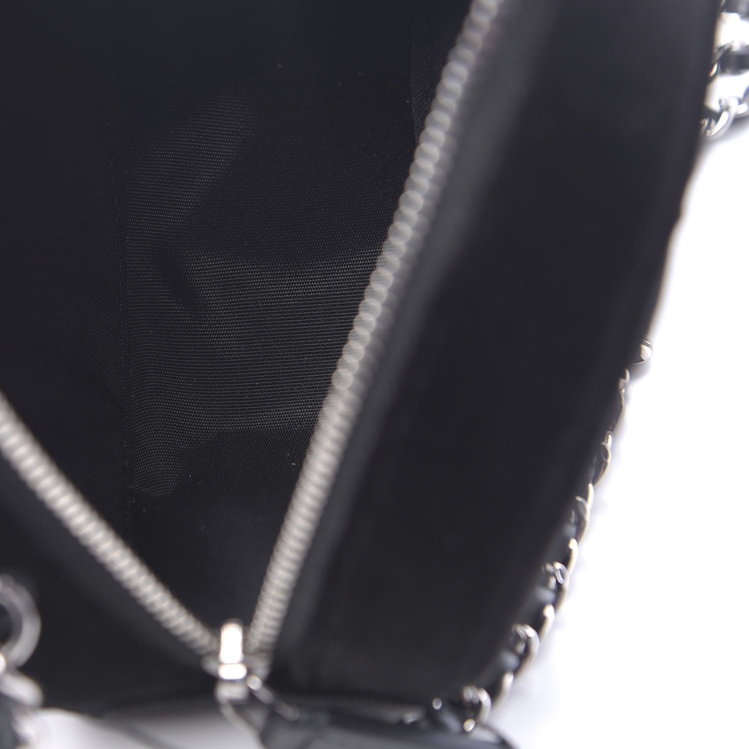 Chanel Velvet Camellia Round Clutch With Chain Black 5 of 11