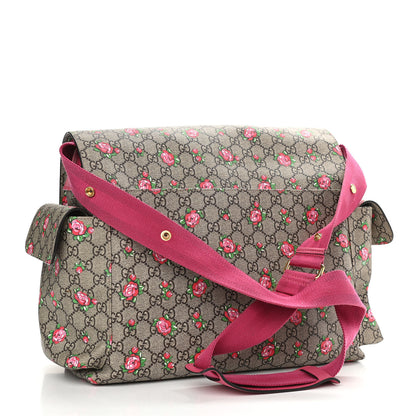 Gucci GG Supreme Monogram Rose Bud Diaper Bag Pink 3 of 15