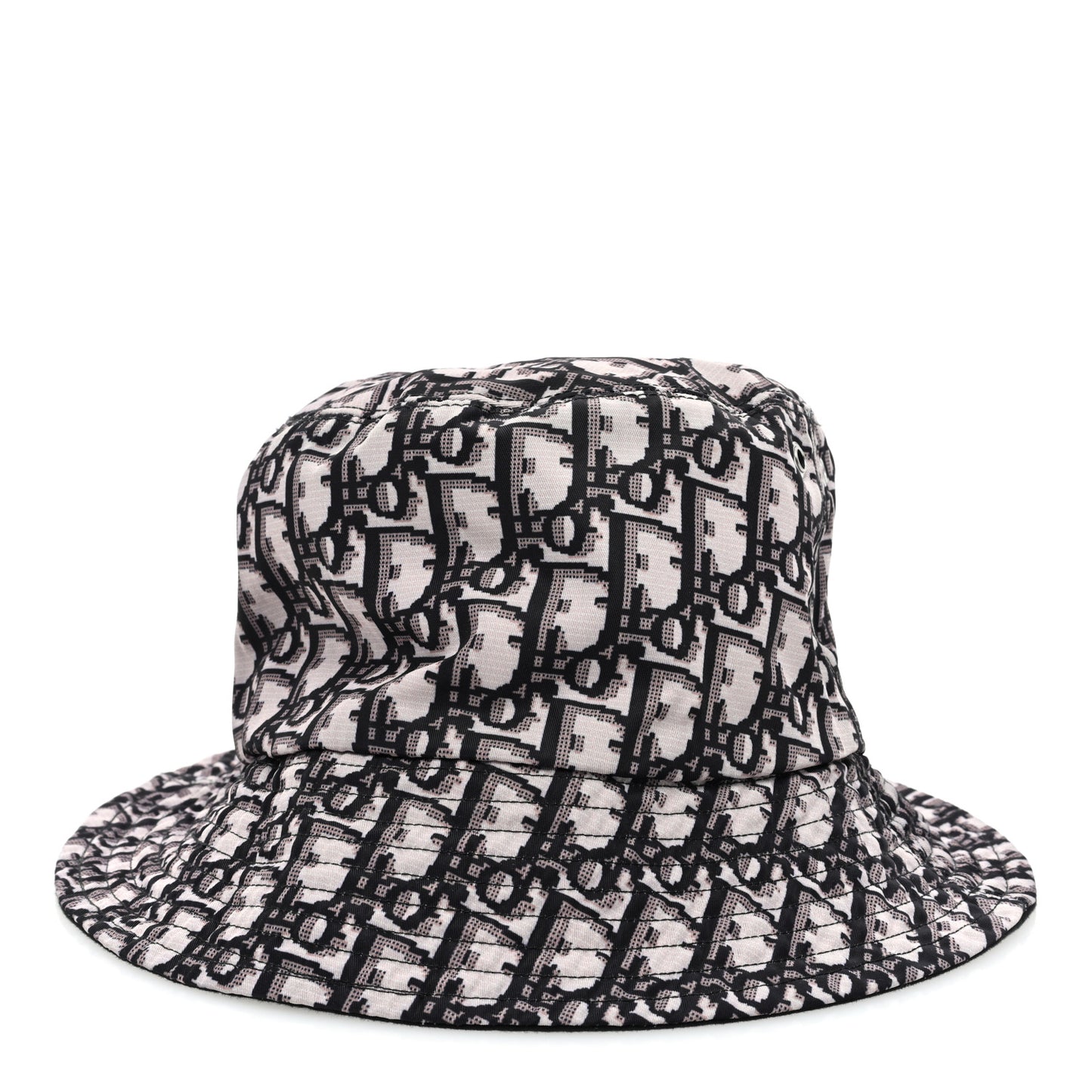 Polyester Cotton Oblique Teddy-D Brim Bucket Hat 58 Black