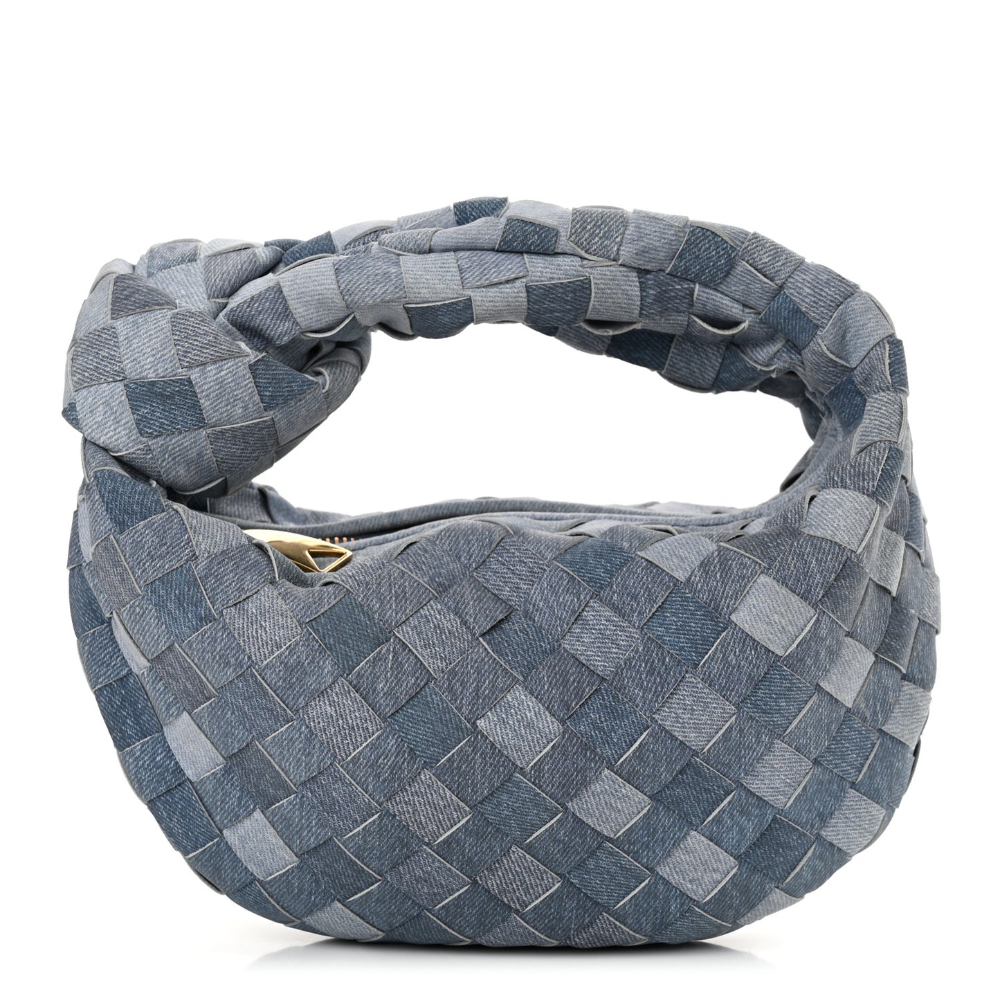 Nappa Denim Effect Intrecciato Mini Jodie Denim
