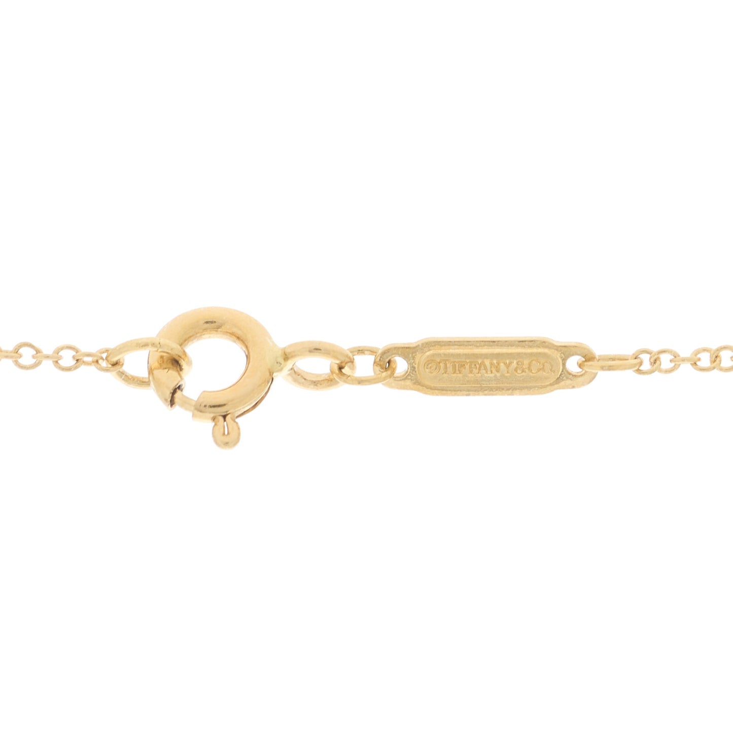 18K Yellow Gold Twist Heart Pendant Necklace