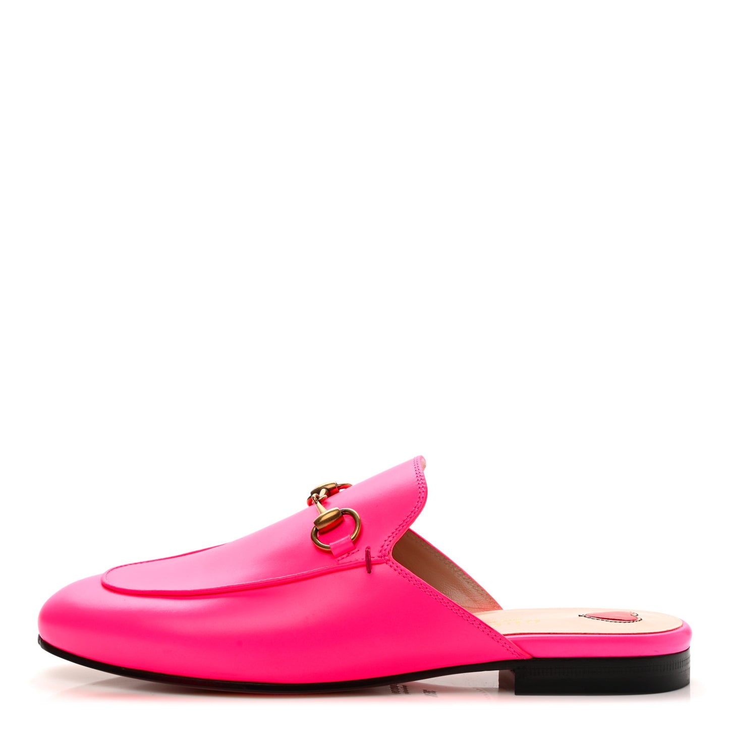 Calfskin Womens Princetown Slippers 35.5 Fuxia Fluo