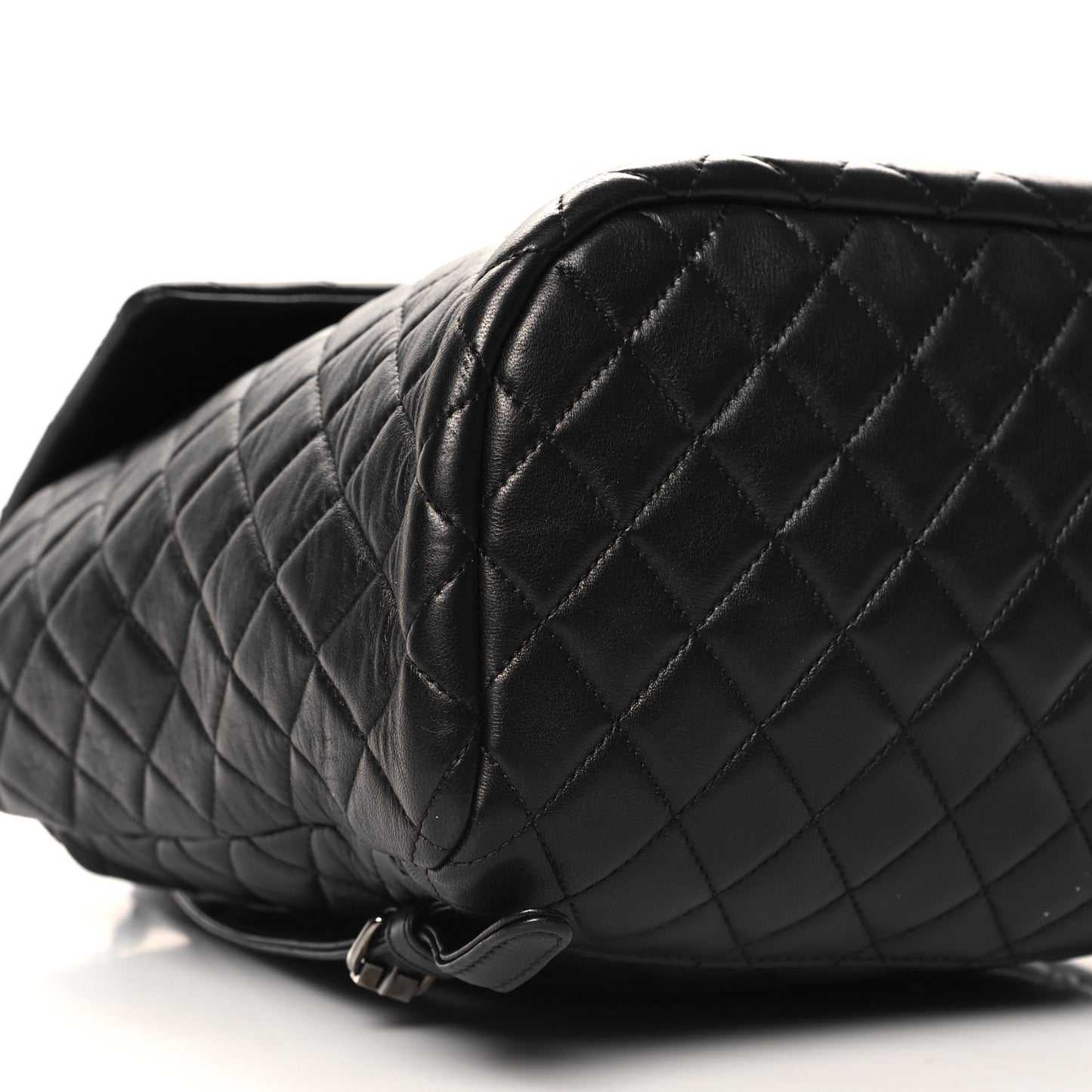 Lambskin Quilted Large Urban Spirit Backpack Black