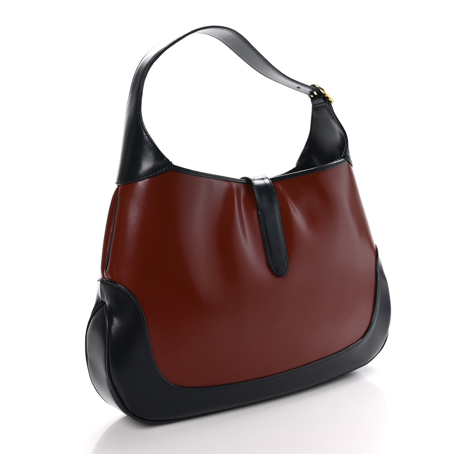 Gucci Boarded Dyana Lux Calfskin Bi-Color Medium Jackie 1961 Hobo Red Mineral Blue 3 of 10