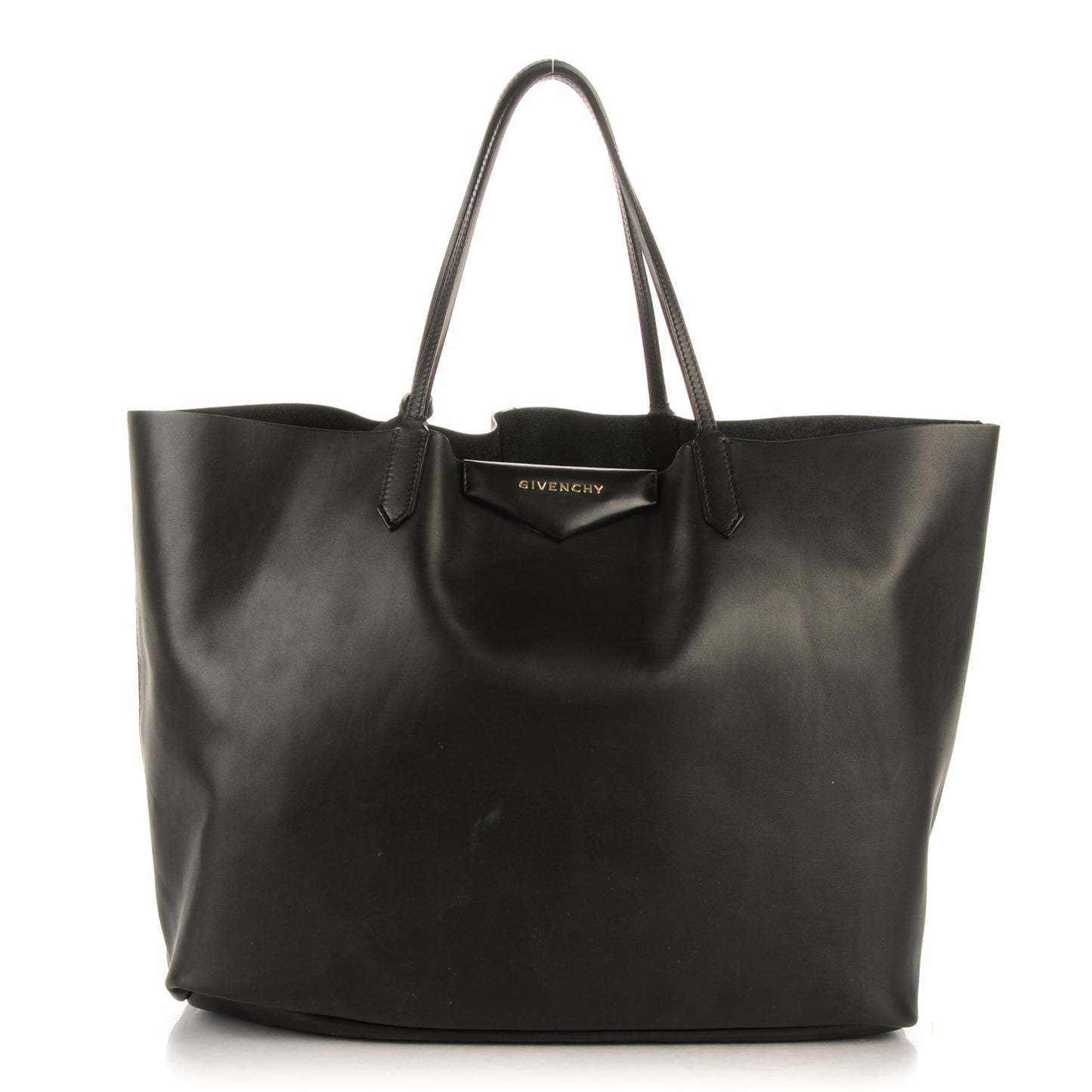 Calfskin Large Antigona Tote Black