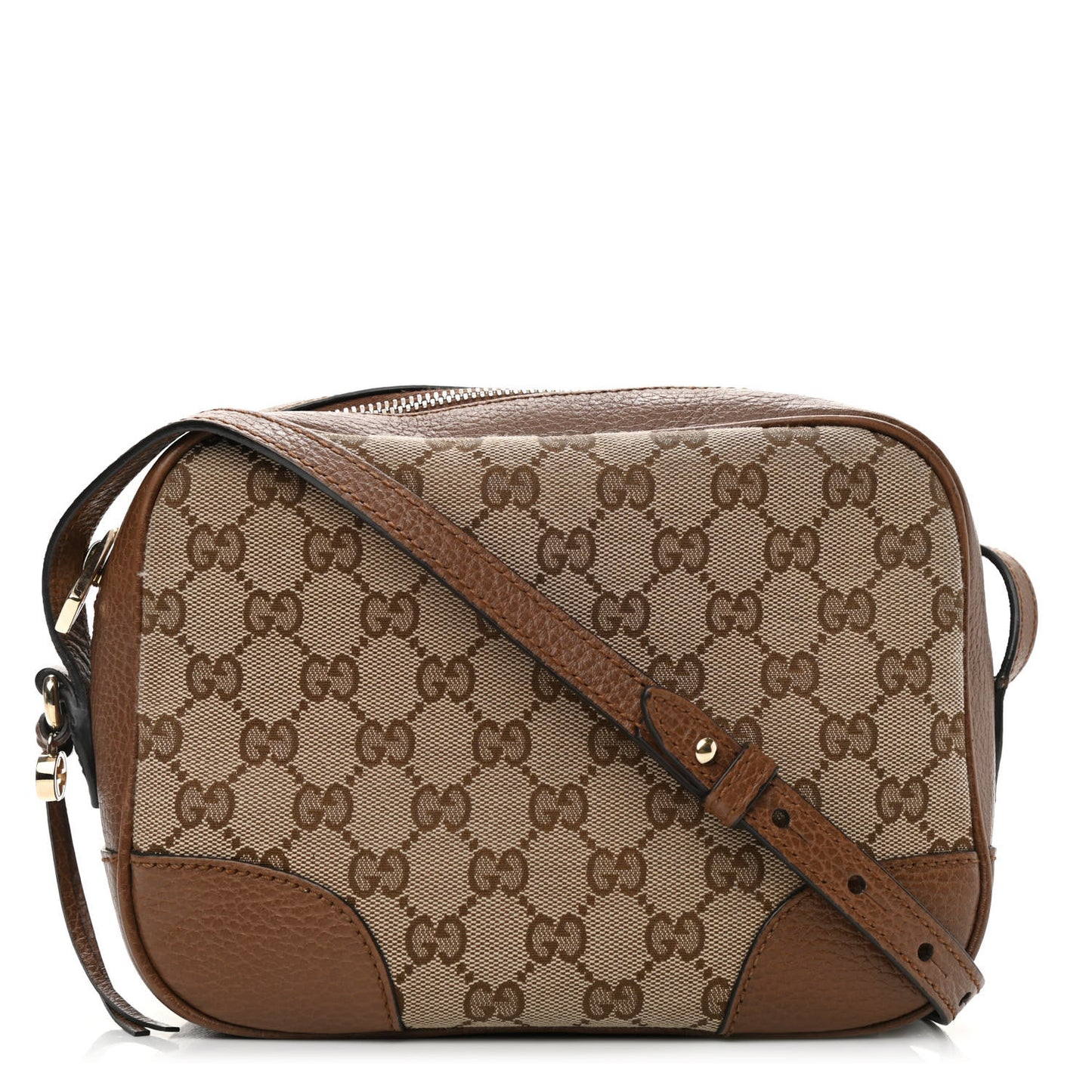 Monogram Mini Bree Messenger Bag Beige Tabacco