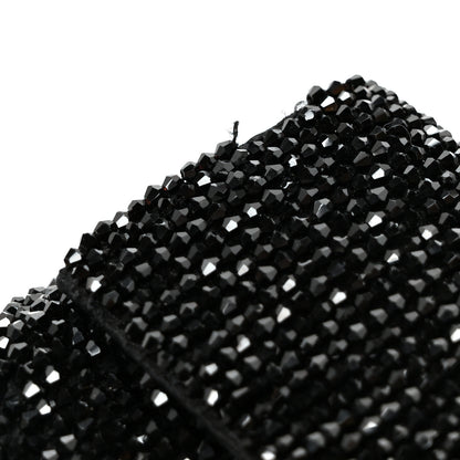 Fendi Crystal Vitello King Beaded Nano Baguette Charm Black 10 of 10