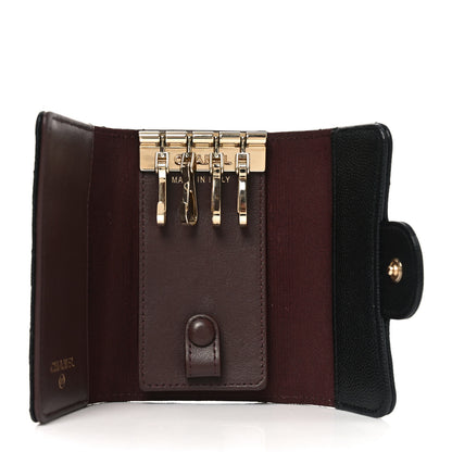 Chanel Caviar Quilted Classic 4 Key Holder Wallet Black Black 5 of 9