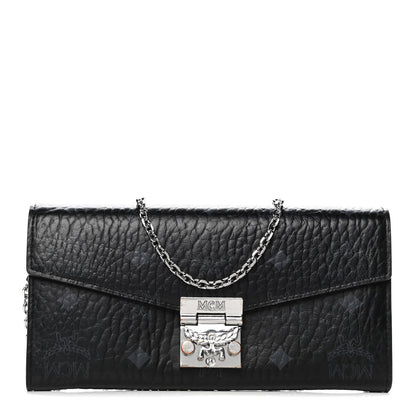 MCM Visetos Large Patricia Wallet On Chain Black 1 of 7