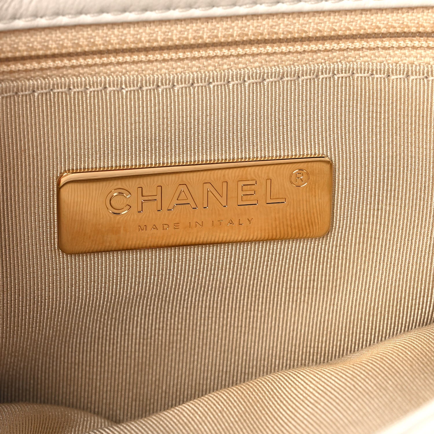 Chanel Goatskin Quilted Medium Chanel 19 Flap White 5 of 9