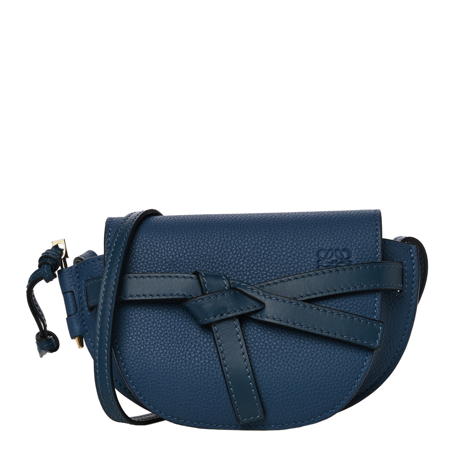Loewe Grained Calfskin Mini Gate Crossbody Bag Steel Blue 1 of 11