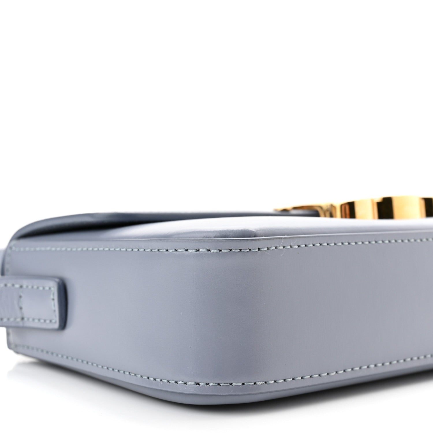 Celine Shiny Calfskin Triomphe Shoulder Bag Arctic Blue 9 of 10