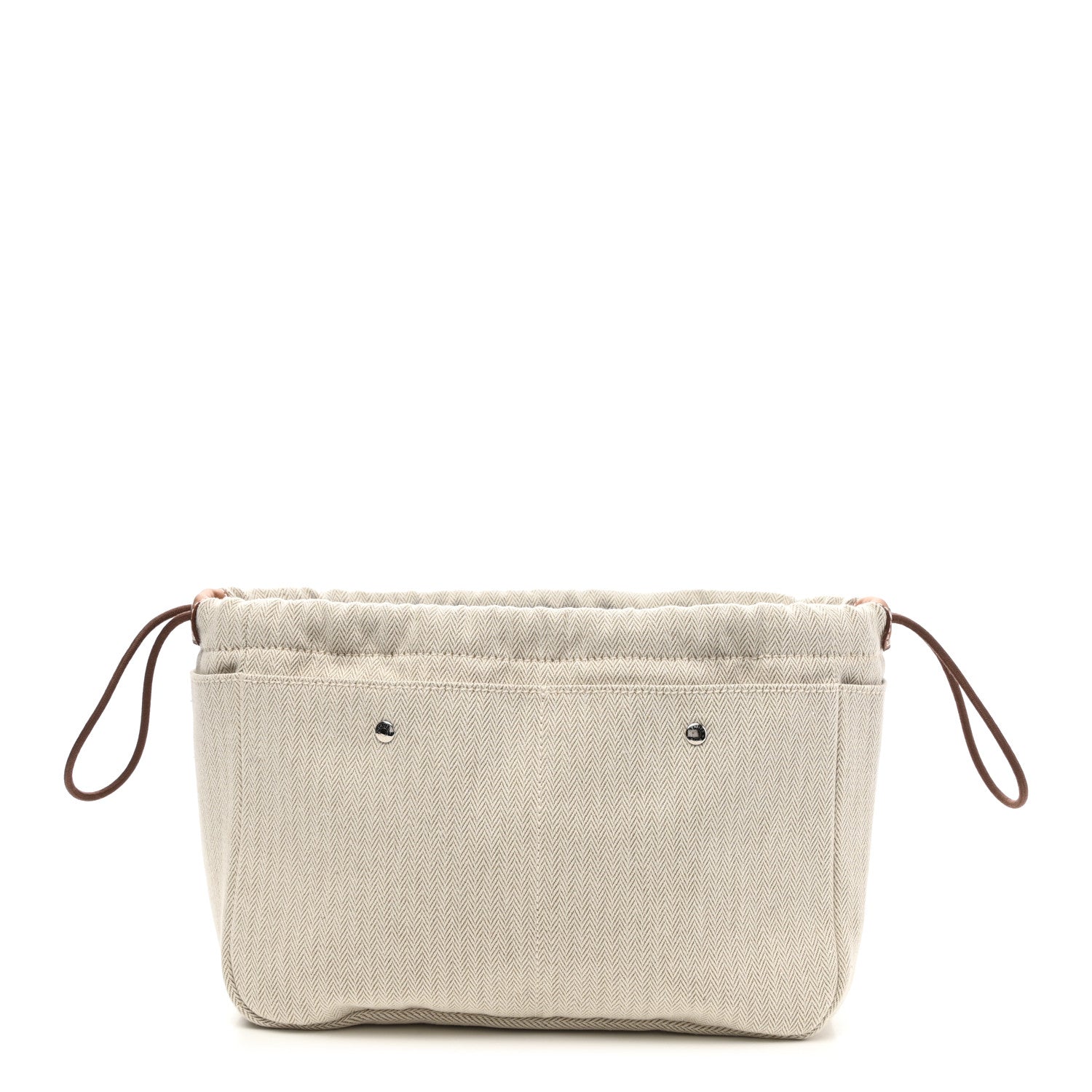 Hermes Canvas Barenia Fourbi 25 MM Pouch Naturel Fauve 1 of 9