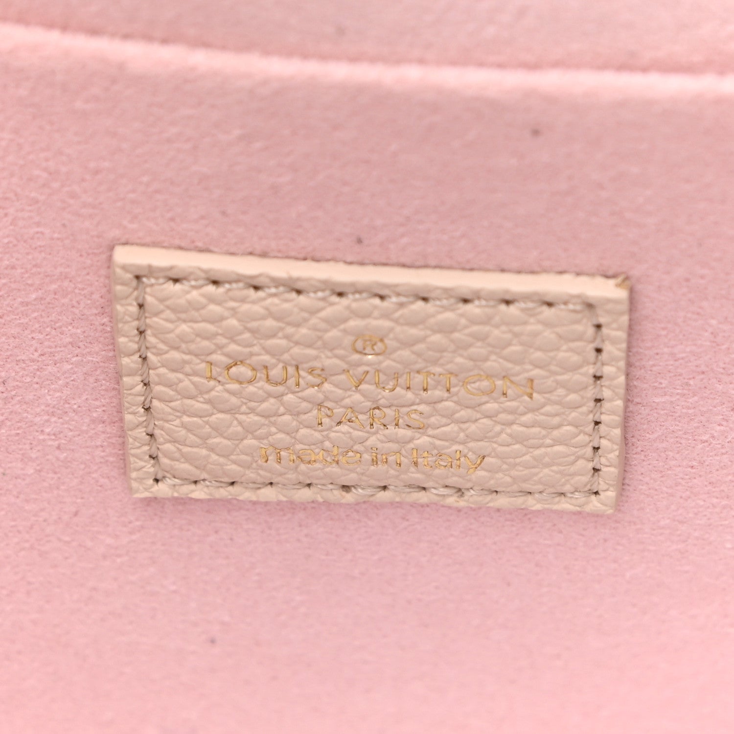 Louis Vuitton Empreinte Spring in the City Felicie Pochette Chain Wallet Pink Beige Yellow 7 of 11