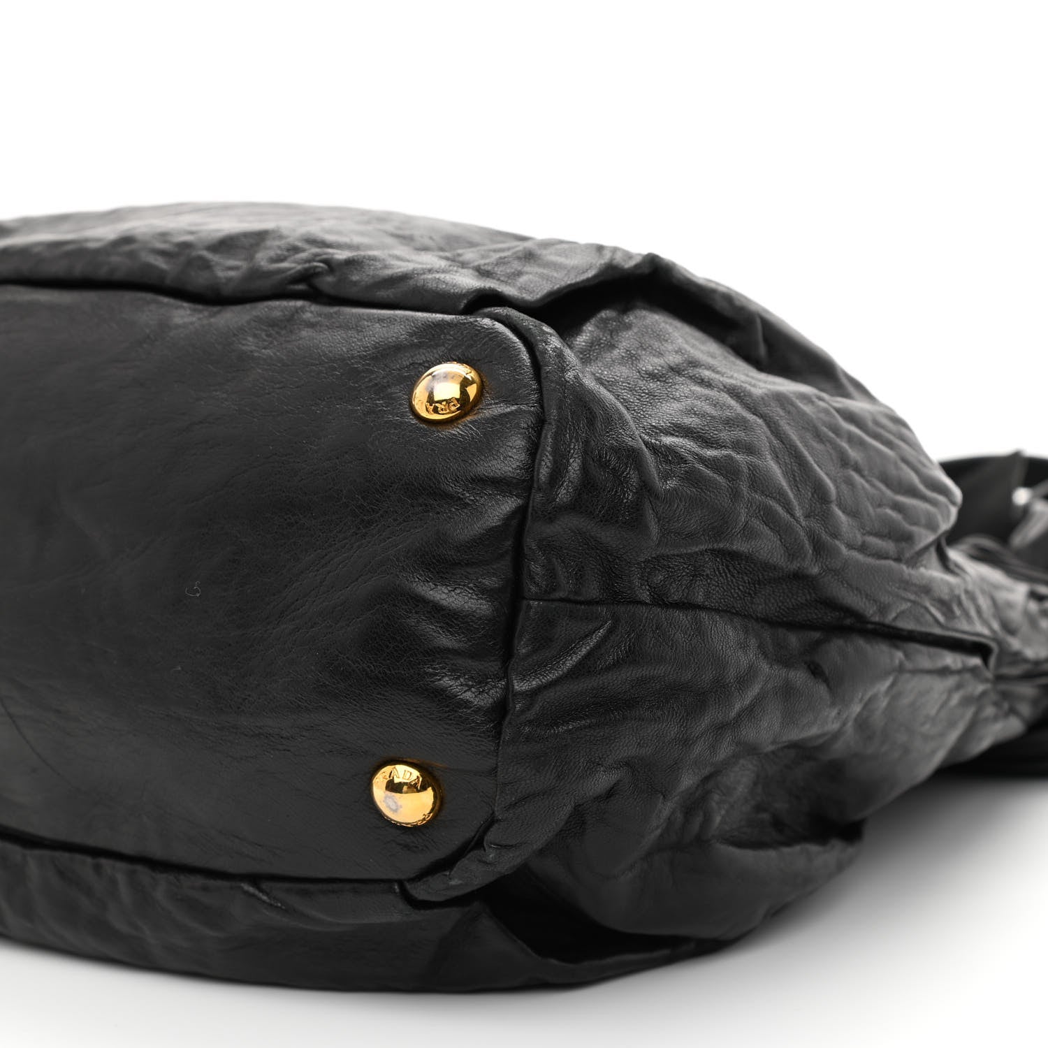 Prada Nappa Antique Bow Tote Black 9 of 9