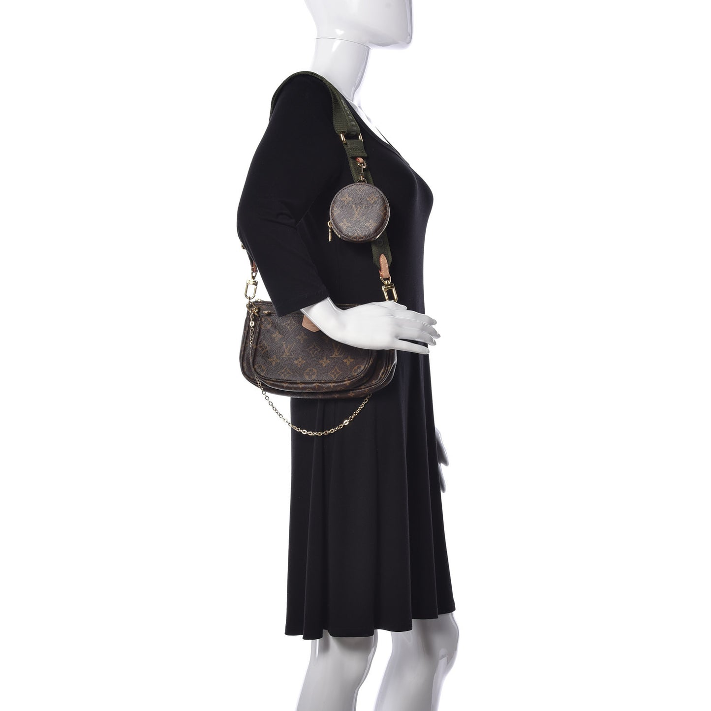 Monogram Multi Pochette Accessories Kaki