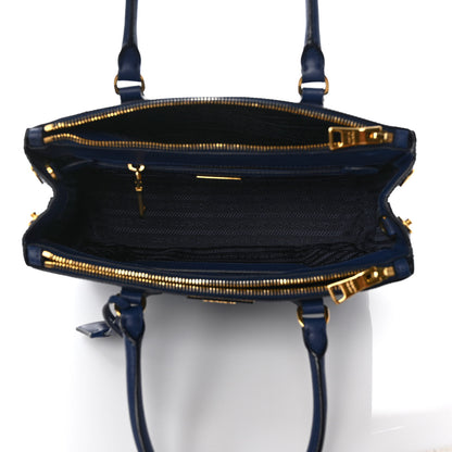 Prada Saffiano Small Galleria Double Zip Tote Bluette 5 of 10