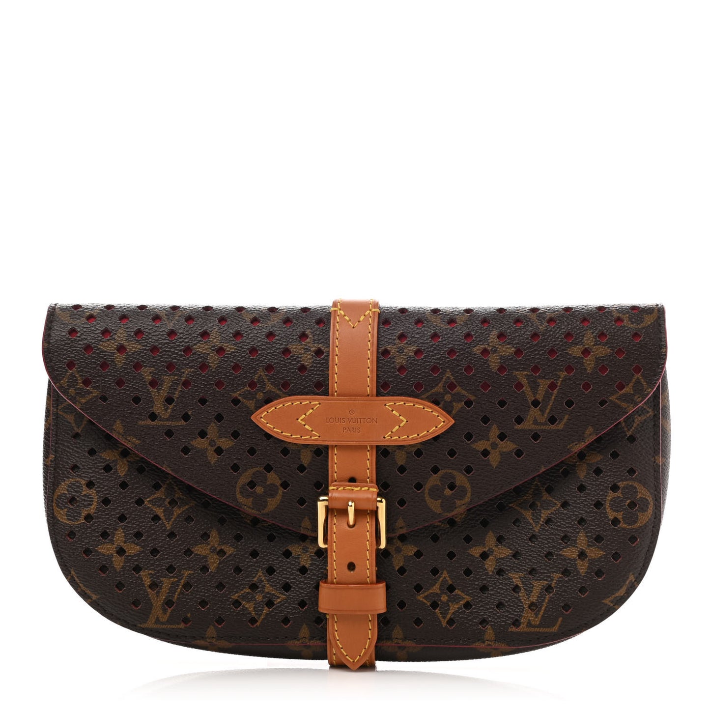Monogram SC Flore Clutch Saumur Corail