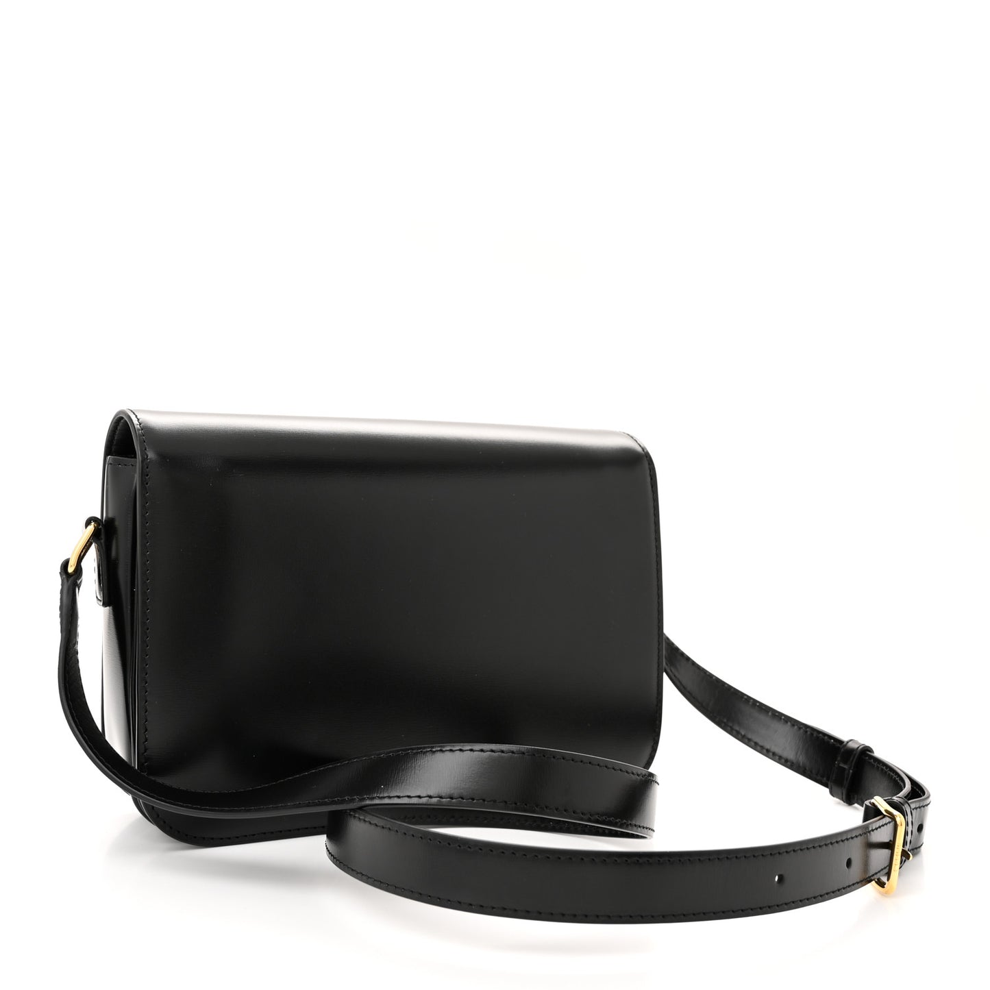 Shiny Calfskin Medium Triomphe Black