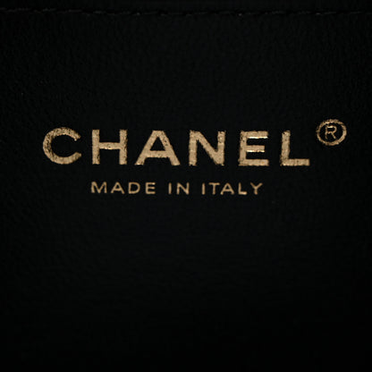 Chanel Caviar Quilted Medium CC Filigree Vanity Case Beige Black 6 of 10