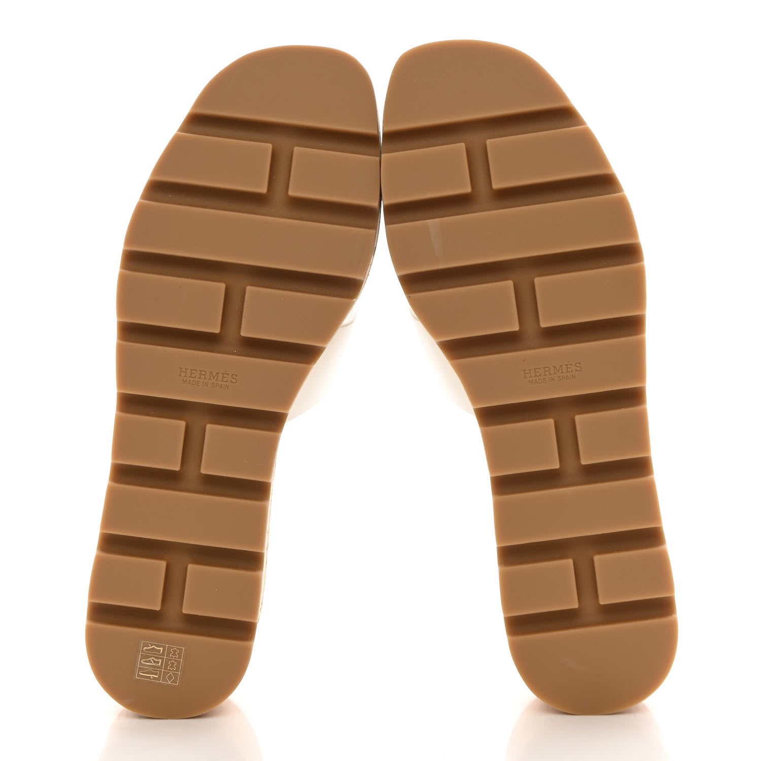 Hermes Calfskin Cork Eze 30 Sandals 39 White 5 of 9