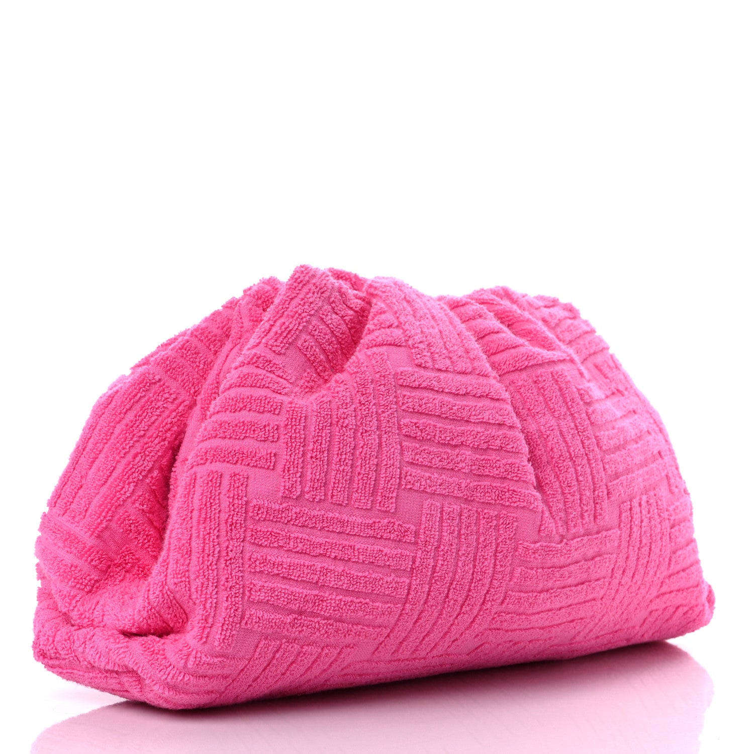 Bottega Veneta Sponge Fabric The Pouch Clutch Bonbon 3 of 8