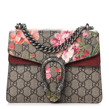 Gucci GG Supreme Monogram Blooms Mini Dionysus Shoulder Bag Beige Multicolor Dry Rose 1 of 9