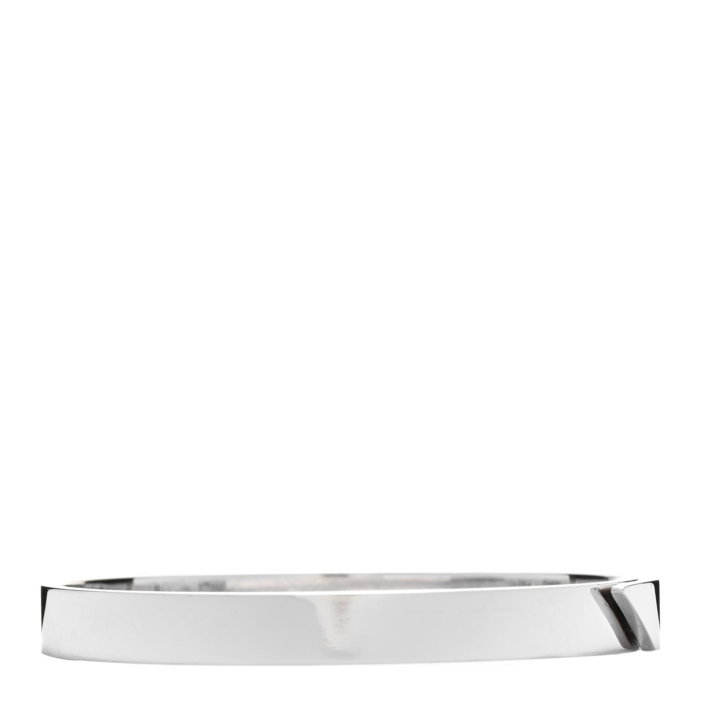 18K White Gold Diamond Anniversary Bangle Bracelet 17
