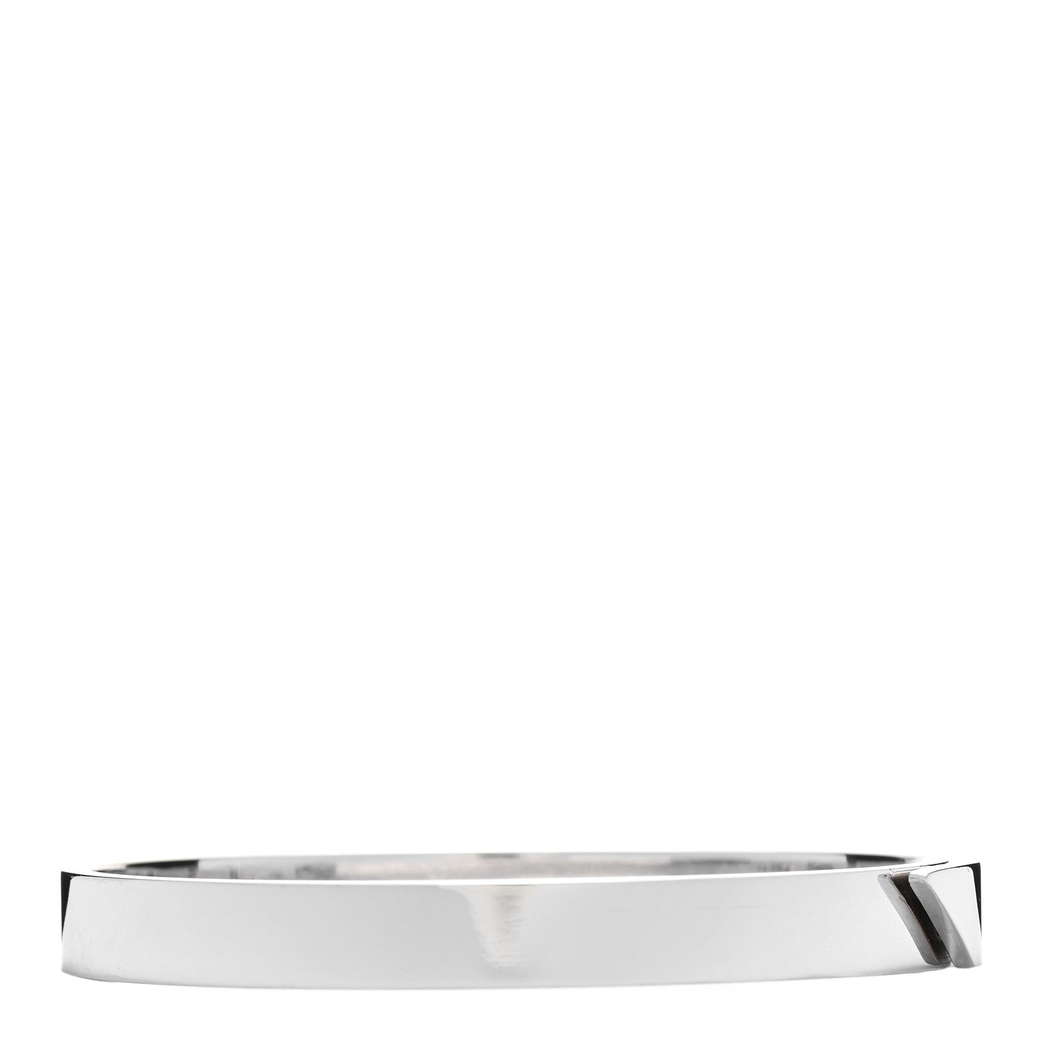 Cartier 18K White Gold Diamond Anniversary Bangle Bracelet 17 3 of 4