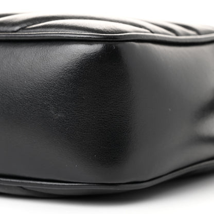 Saint Laurent Calfskin Matelasse Monogram Monochrome Lou Camera Bag Black 10 of 11
